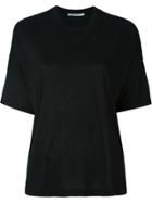 T By Alexander Wang Dropped Shoulder T-shirt - Black