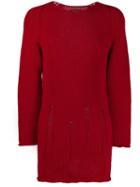 Comme Des Garçons Pre-owned 2003 Oversized Red Jumper