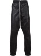 Rick Owens Elasticated Drawstring Track Pants - Black