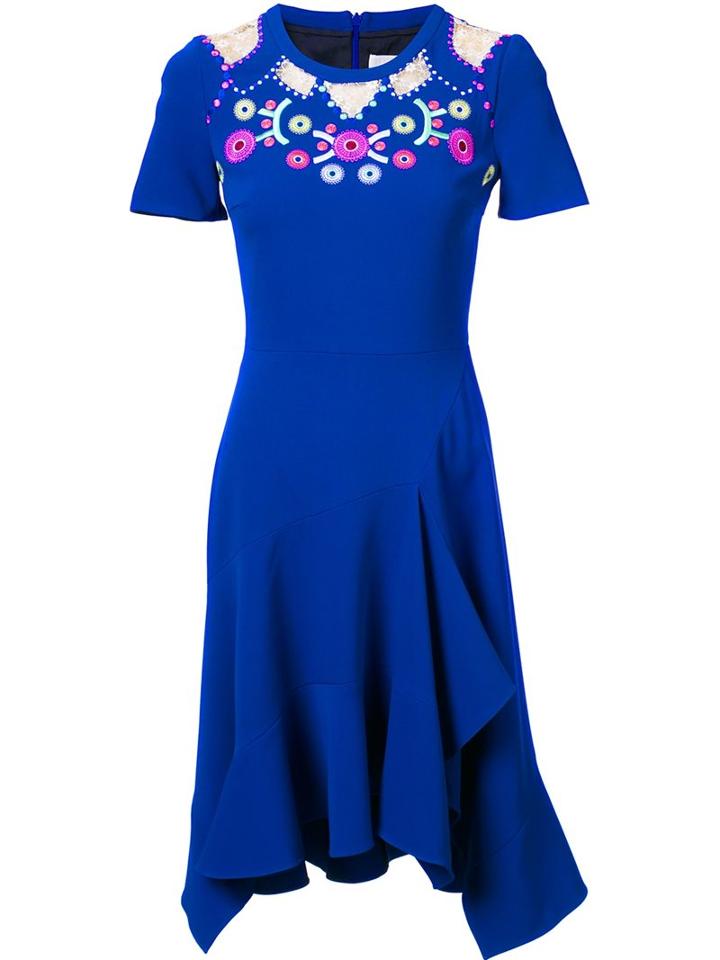 Peter Pilotto Embroidered Fit And Flare Dress