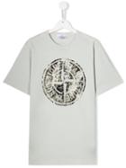 Stone Island Junior Teen Logo T-shirt - Neutrals