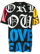 Love Moschino Logo Colour-block T-shirt - Black