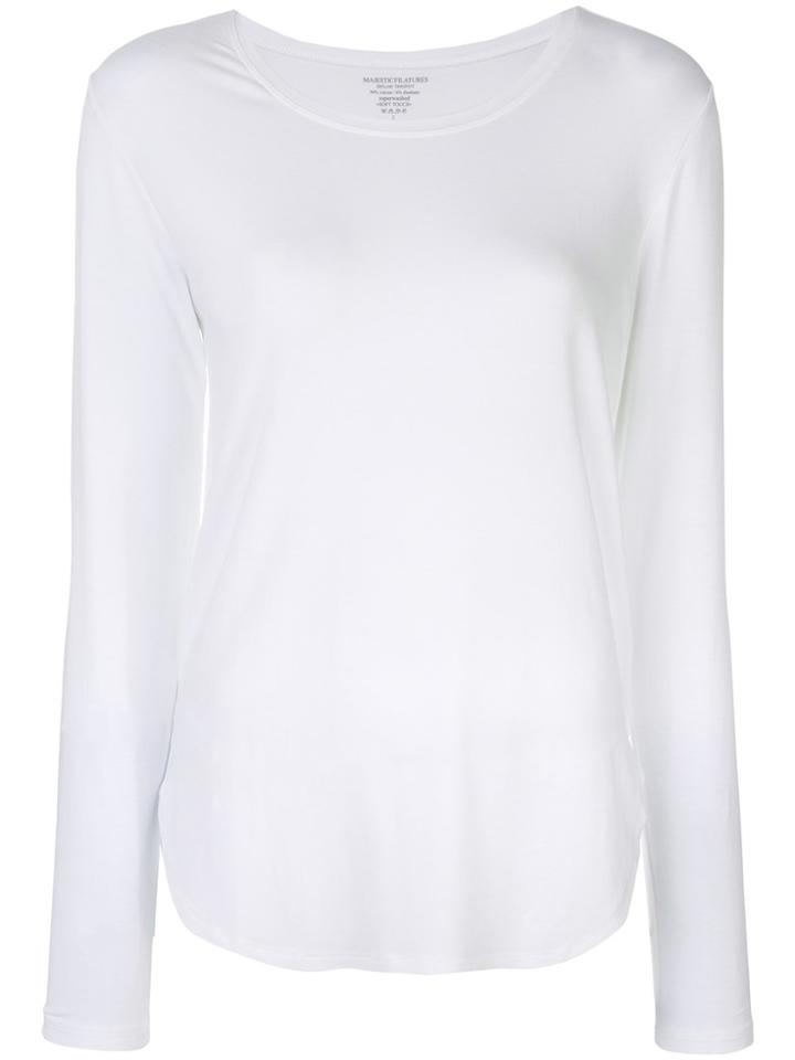 Majestic Filatures Curved Hem T-shirt - White