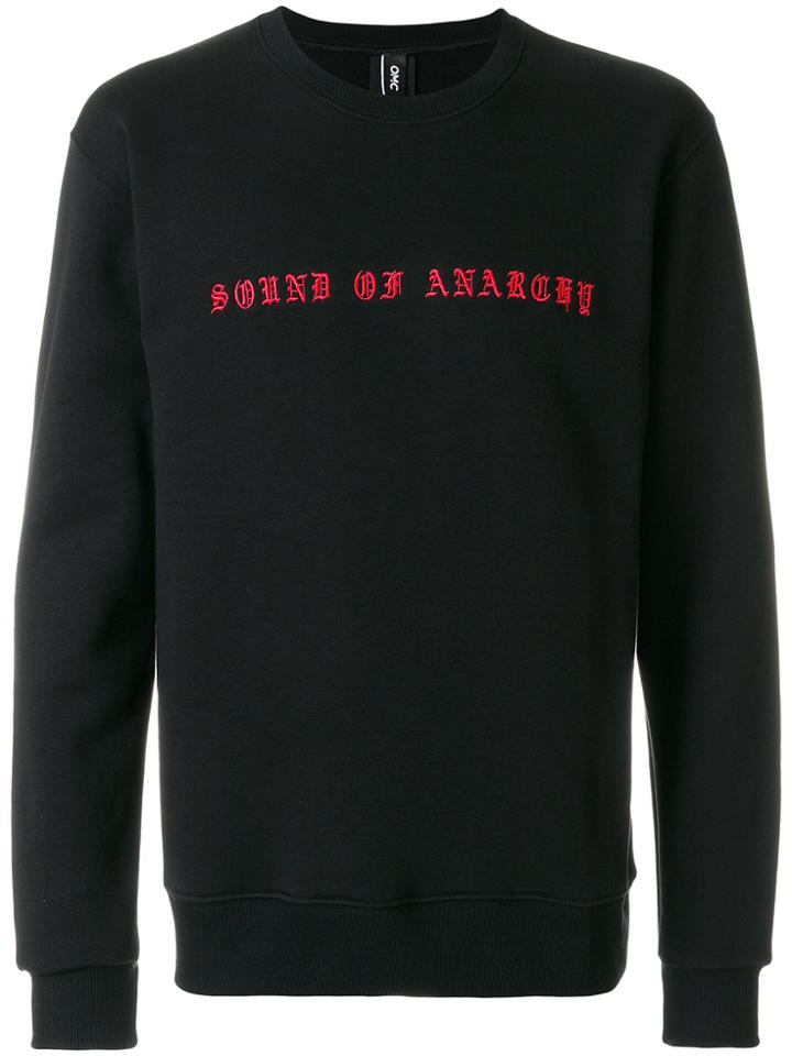 Omc Slogan Print Sweatshirt - Black