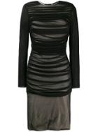Tom Ford Draped Midi Dress - Black