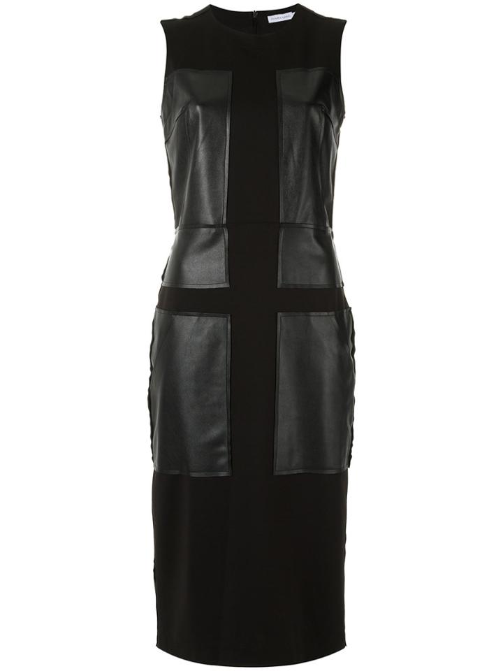 Mara Mac Panelled Midi Dress - Black