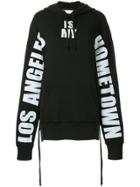Faith Connexion La Is My Hometown Oversized Hoodie - Black