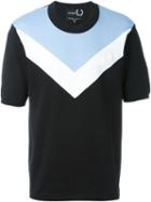 Raf Simons - Fred Perry Colour Block Abstract Print T-shirt