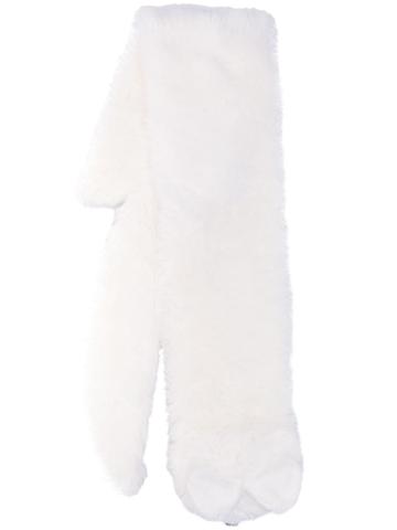 Moschino Fox Motif Scarf - White