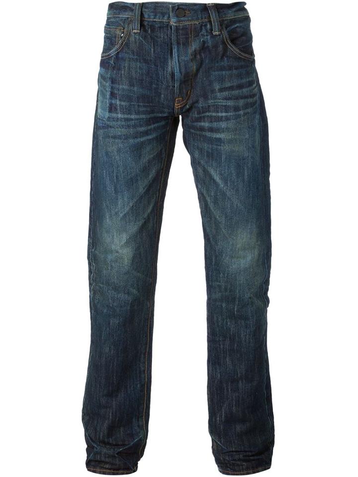 Mastercraft Union Straight Leg Jeans, Men's, Size: 29, Blue, Cotton/japanese Paper