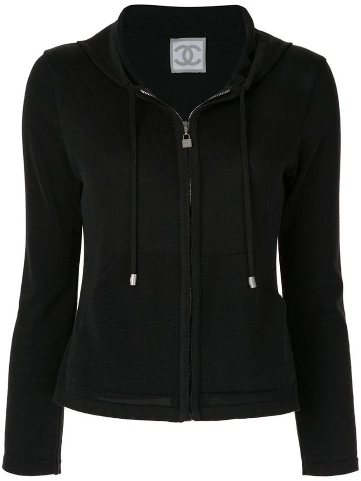 Chanel Pre-owned Sports Line Zipped Hoodie - Black
