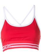 Gcds Cropped Sports Tank - Red