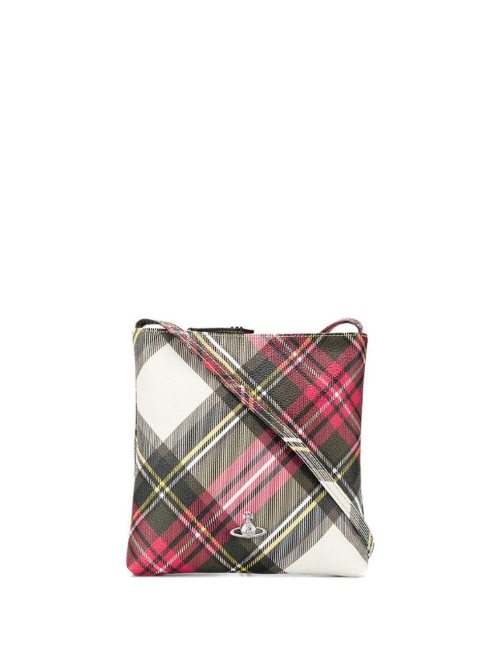 Vivienne Westwood Plaid Pattern Crossbody Bag - Neutrals