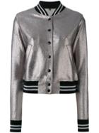 R13 - Buttoned Bomber Jacket - Women - Cotton/polyester - S, Grey, Cotton/polyester
