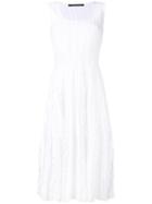 Antonino Valenti Ruffled Midi Dress - White