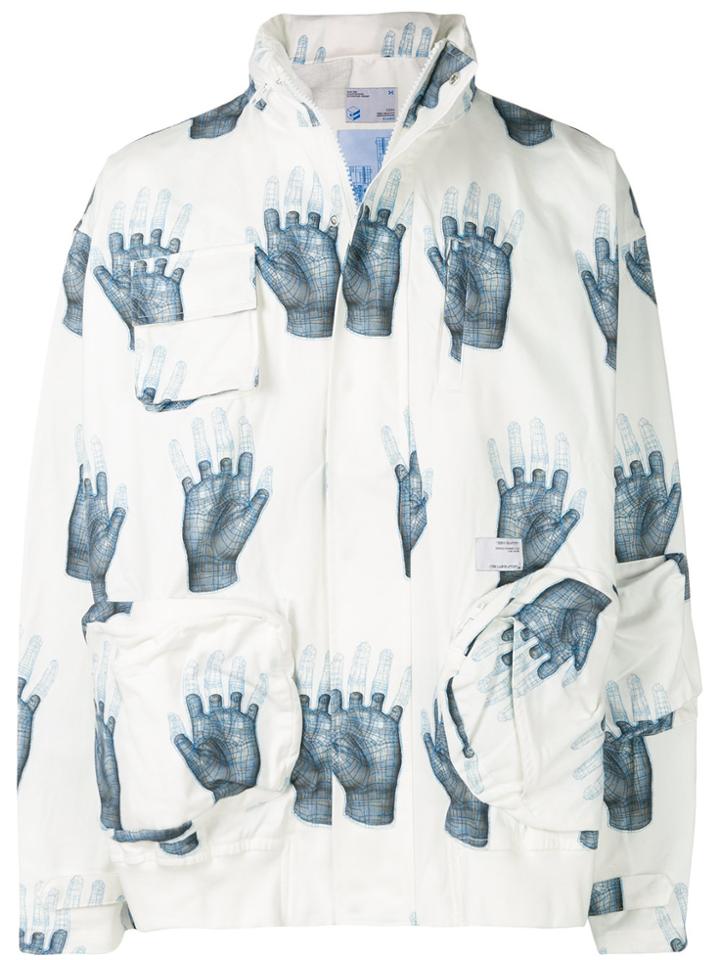 C2h4 Printed Lightweight Jacket - White