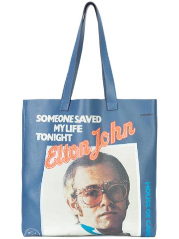Gucci Elton John Print Tote - Blue