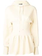 Ann Demeulemeester Fitted Waist Hoodie - Neutrals
