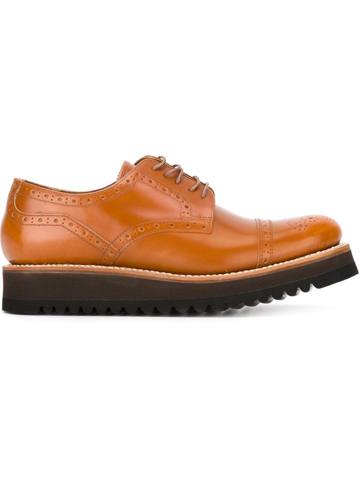 Grenson Lucy Lace-up Shoes, Women's, Size: 6.5, Nude/neutrals, Calf Leather/rubber