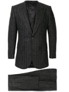 Dolce & Gabbana Pin Stripe Three Piece Suit - Grey