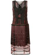Coach Layered Fringe Dress