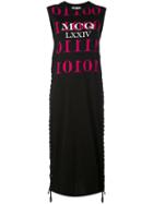 Mcq Alexander Mcqueen - Printed Tank Dress - Women - Cotton - Xs, Black, Cotton