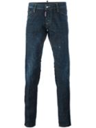 Dsquared2 'slim' Jeans, Men's, Size: 54, Blue, Cotton/spandex/elastane/polyester/calf Leather