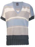 Lorena Antoniazzi Striped Knitted Top - Blue