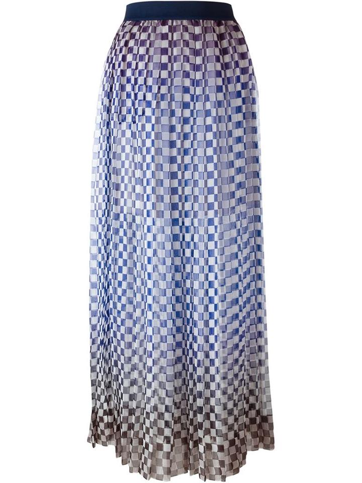 Wunderkind Checked Layered Skirt