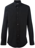 Dolce & Gabbana Classic Shirt, Men's, Size: 41, Black, Cotton/spandex/elastane