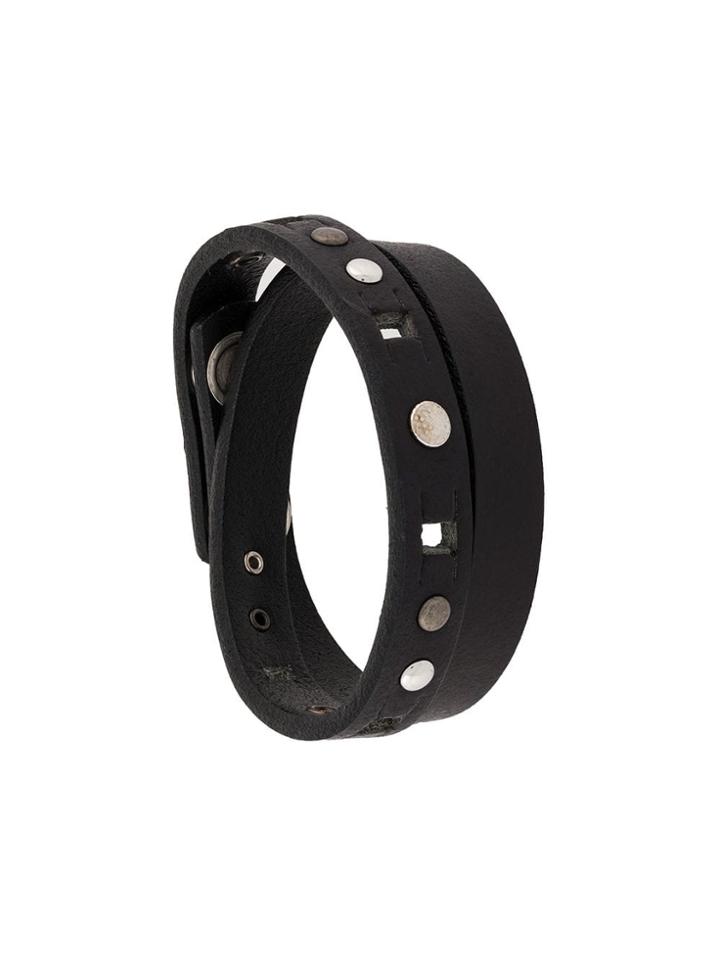 Diesel Studded Cuff Bracelet - Black