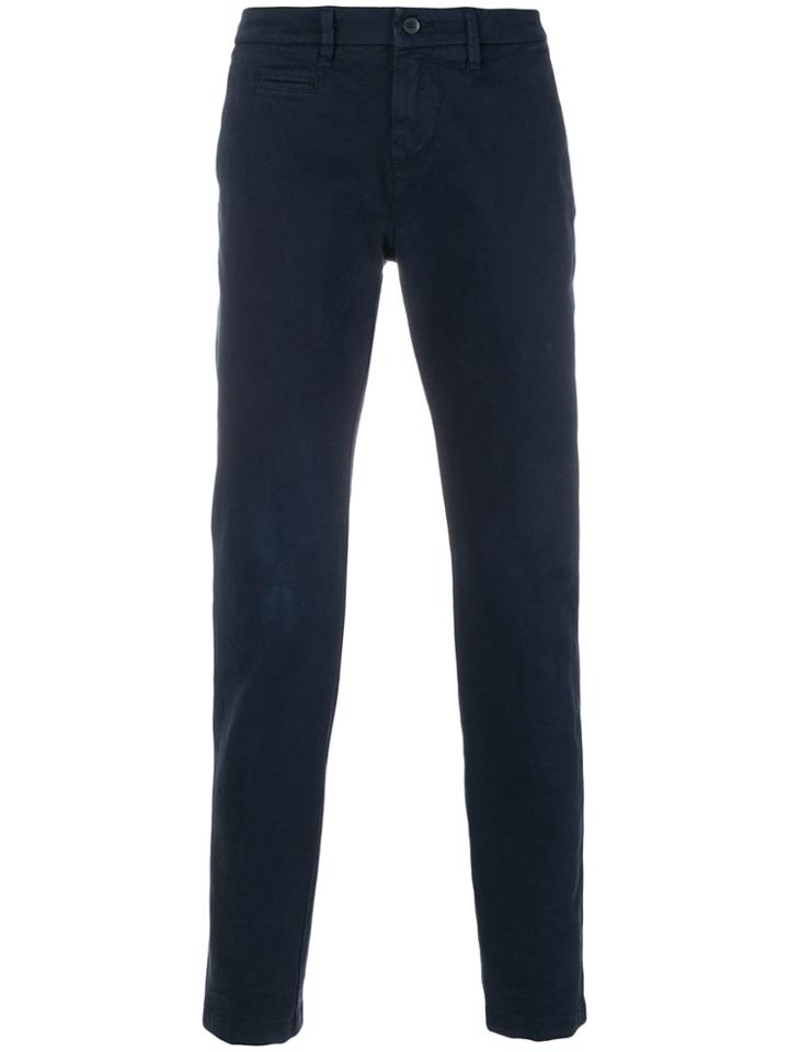 Fay Twill Chinos - Blue