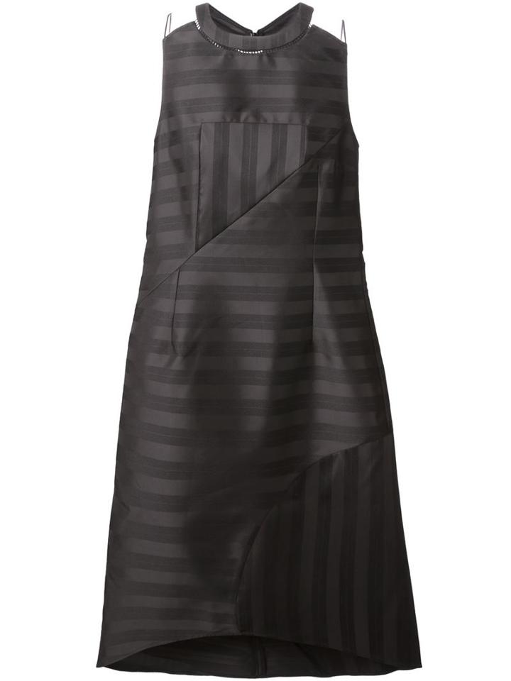 J Js Lee Stripe Godet Dress