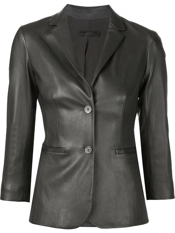 The Row Lambskin Blazer