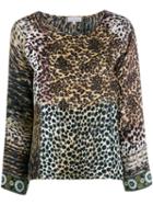 Pierre-louis Mascia Animal Print Blouse - Brown