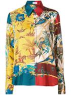 Salvatore Ferragamo Print Shirt - Yellow