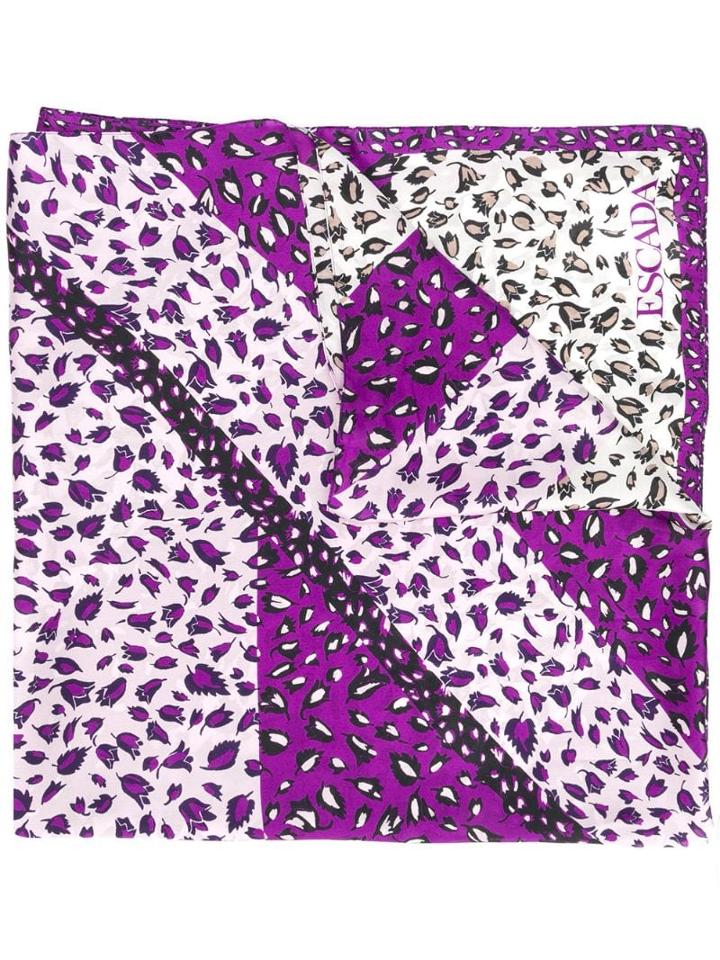 Escada All-over Print Scarf - Purple