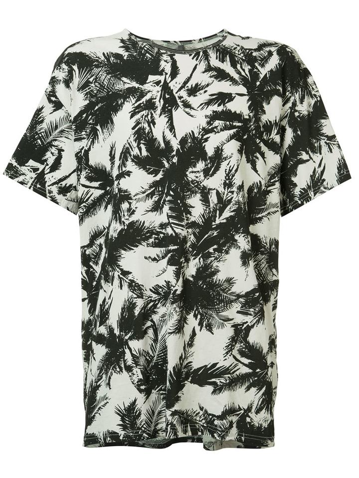 Attachment - Palm Tree T-shirt - Men - Cotton - 2, White, Cotton