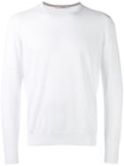 La Fileria For D'aniello Classic Jumper, Men's, Size: 48, White, Cotton