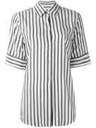Studio Nicholson Striped Shortsleeved Shirt - Grey