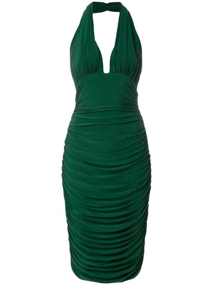 Norma Kamali Halterneck Dress - Green