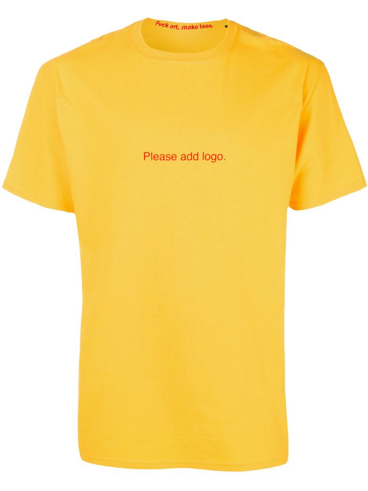 F.a.m.t. Please Print T-shirt - Yellow & Orange