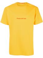 F.a.m.t. Please Print T-shirt - Yellow & Orange