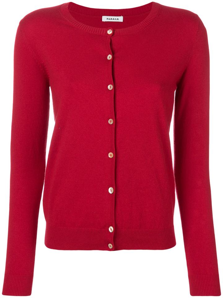 P.a.r.o.s.h. Classic Cardigan - Red