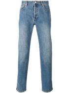 A.p.c. Washed Effect Straight Leg Jeans - Blue