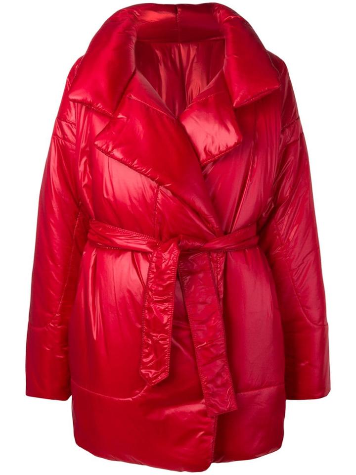 Norma Kamali Padded Coat - Red