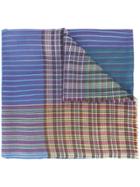 Etro Color Block Scarf - Blue