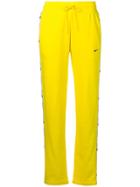 Nike Logo Tape Popper Trousers - Yellow