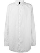 Poème Bohémien Loose-fit Long Shirt, Men's, Size: 48, White, Cotton/spandex/elastane