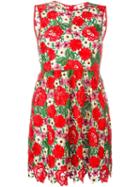 P.a.r.o.s.h. Floral Lace Flared Dress